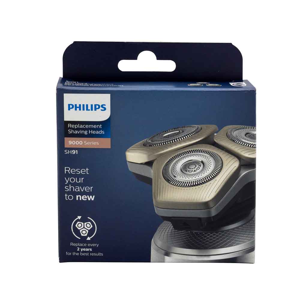 Philips SH91/50 Ersatzscherköpfe für Rasierer Series 9000 (S9xxx), silber Philips SH91/50 Ersatzscherköpfe für Rasierer Series 9000 (S9xxx), silber